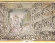Saint-Aubin Gabriel de Performance of Armida in the Old Auditorium of the Opera House - Hermitage